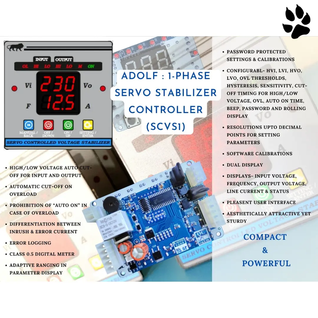 ADOLF 1PHASE SERVO STABILIZER CONTROLLER